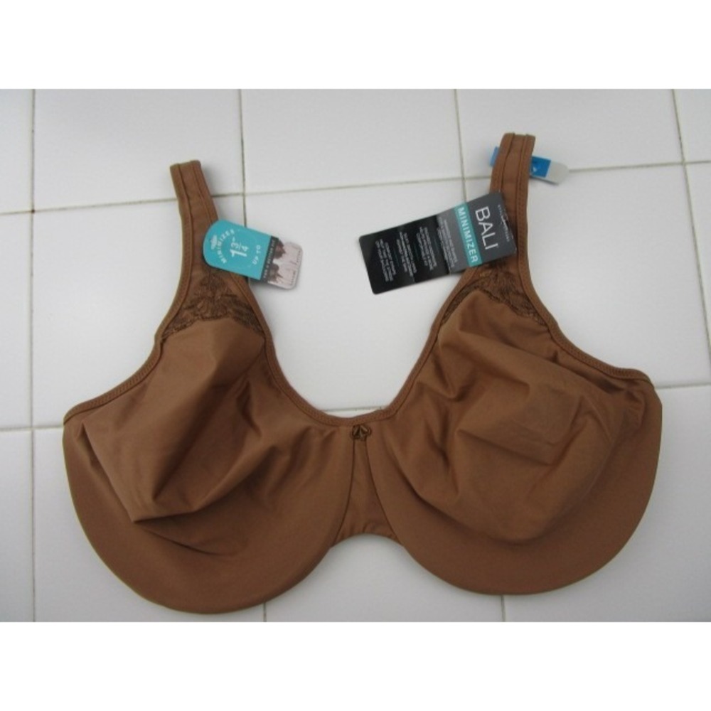 Bali Passion For Comfort Underwire Minimizer Bra Brown Women's 34DDD